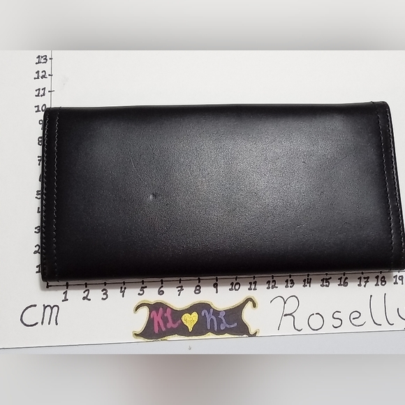 NINA RICCI leather Wallet. NEW. black leather - Picture 4 of 4